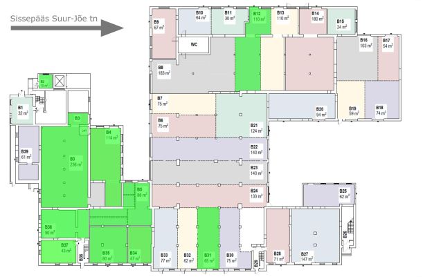Anda üürile äripind, 1 tuba, Pärnu maakond, Pärnu linn, Vanapargi tn 2-B37