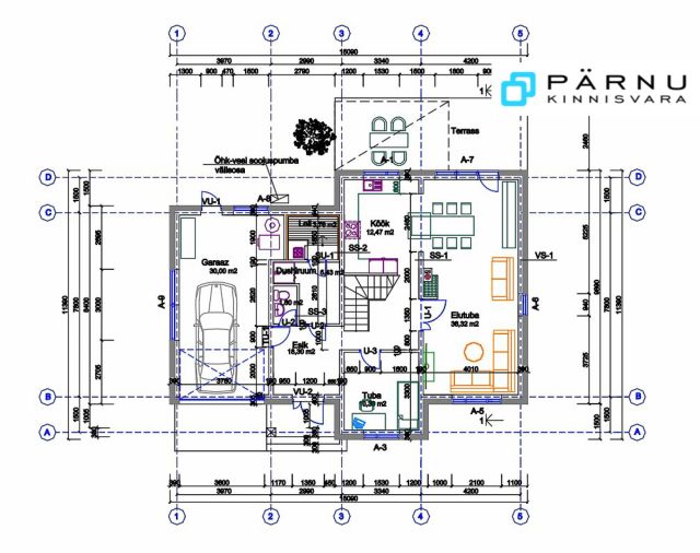 Müüa maja, 5 tuba, Pärnu maakond, Pärnu linn, Kitse tn 15