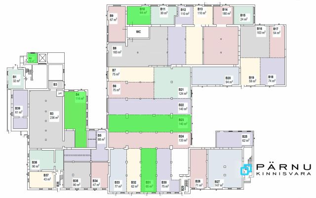 Anda üürile äripind, Pärnu maakond, Pärnu linn, Vanapargi tn 2-B23